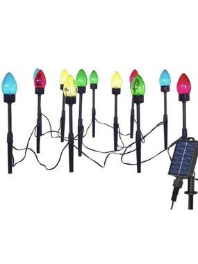 Jumbo C9 Solar Christmas Pathway Lights